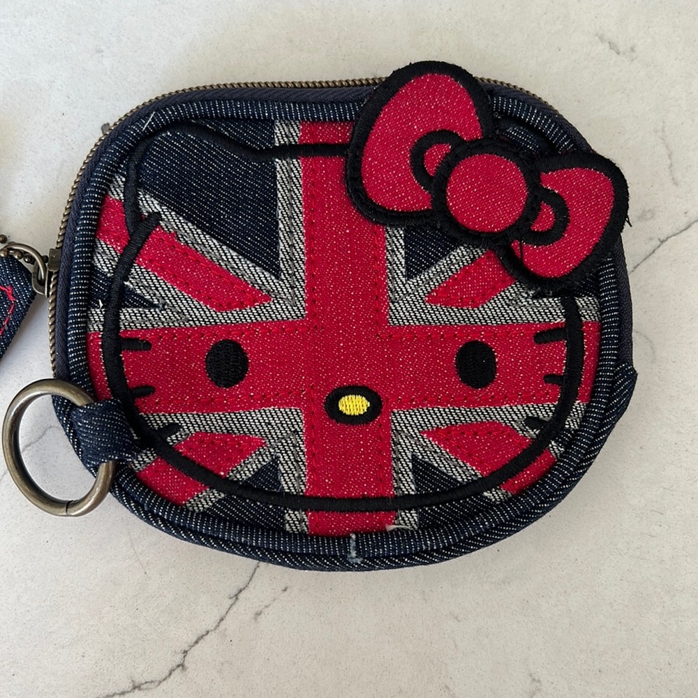 Brand new Hello Kitty Loungefly Union Jack coin purse